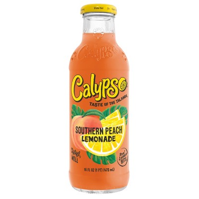 Calypso Southern Peach Lemonade - 16 fl oz Glass Bottle