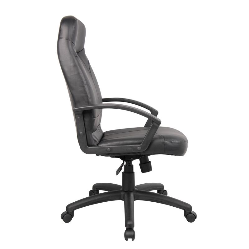 High Back Leatherplus Chair Black - Boss Office Products, 6 of 11