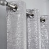 2pc Dainty Home Artistic 100% Blackout Grommet Curtain Panel Pair with 3D Lurex Texture - 2 of 4