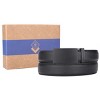 Gallery Seven - Men's Treaded Imprint Leather Ratchet  Belt - 3 of 3
