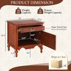 Christopher Knight Home Nolia Vintage Wooden Nightstand with Door and Drawer - 3 of 4