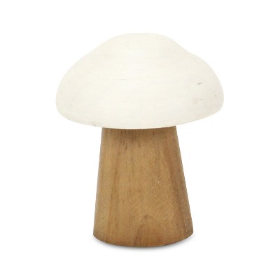 Cheung's Hareton Forest Mushroom Table Decor - Brown & White - Small