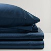 Lyngins Satin Luxury Bed Sheets Set, Wrinkle-Free Split King Bedding Set, 1 Flat Sheet, 2 Fitted Sheets (Fits 16" Mattresses), 4 Pillowcases - 2 of 4