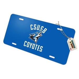 California State University San Bernardino Coyotes Logo Novelty Metal Vanity Tag License Plate - 1 of 4