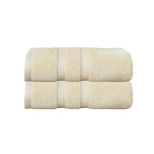 Home Weavers Elegance Essentials 550GSM 100% Cotton Zero Twist Super Absorbent Bath Towel Set - 1 of 4