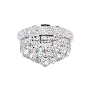 CWI Lighting Empire 4 Light Flush Mount With Chrome Finish - 1 of 4