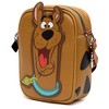 Scooby Doo Bag, Crossbody, Scooby Doo Smiling Face and Spots, Brown, Vegan Leather - 3 of 4