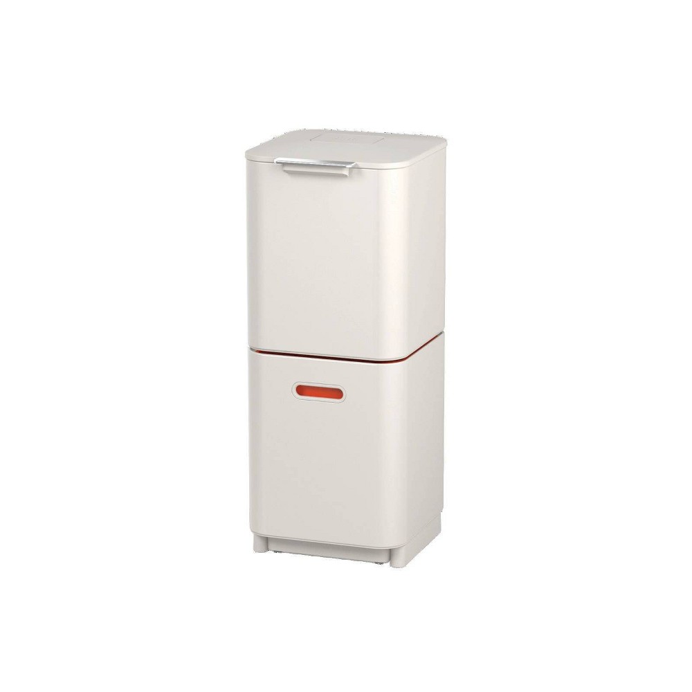 Joseph Joseph Totem 40L Dual Trash Can and Recycle Bin Stone