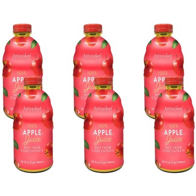 Antioxidant Solutions 100% Apple Juice - Case of 6/32 fz