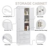 NicBex Tall Bathroom Storage Cabinet with 2/3 Drawers,Freestanding Bathroom Cabinet with Adjustable Shelves,Storage Cabinet for Bathroom,Office - 4 of 4