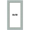 PosterPalooza | Panoramic Refined Blue Picture Frame - UV Acrylic, Foam Board Backing, Hanging Hardware - 2 of 4