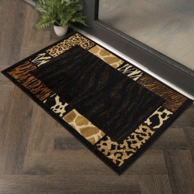 LunaLulinlk Animal Skin Patterns Black 2 ft. x 3 ft. Animal Print Area Rug