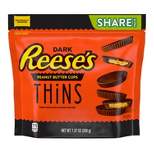 Reese's PB Cup Dark Chocolate Thins Pouch - 7.37oz
