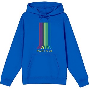 Colorful Lines Adult Long Sleeve Hoodie - 1 of 3
