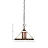 Toltec Lighting Any 1 - Light Pendant in  Bronze with 14" Purple & Metal Leaf Art Glass Shade - 2 of 2