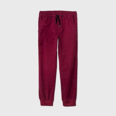 maroon stretch pants