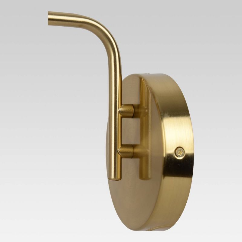 Ribbed Glass Sconce Lamp Brass  - Threshold&#8482;, 6 of 15