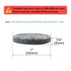 Unique Bargains Felt Self-stick Non-slip Anti-scratch Round Furniture Pads Gray 0.98" x 0.98" x 0.2" - 2 of 4