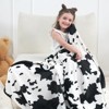 Inhand Soft Cow Print Blanket, 50"x60" Ultra Cozy Cow Throw Blanket for Couch Bed and Travel, Cow Decor Throw Blankets for All Seasons - 3 of 4