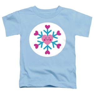 Toddler Boys' Care Bears Unlock The Magic Snowflake Sparkle Bear Belly T-Shirt, Light Blue, 3T - 1 of 4
