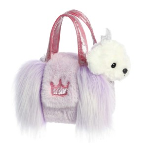 Aurora Small Princess Puppy Designer Fancy Pals Fashionable Stuffed Animal White 7" - 1 of 4