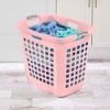 Sterilite Ultra Easy Carry Laundry Basket, 2.1 Bushel, Plastic, Pink, 4 Pack - 4 of 4