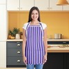 Dalix Waist Aprons Commercial Restaurant Home Bib Spun Poly Cotton Kitchen (3 Pockets) - 2 of 4