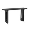 NicBex Console Table with Spacious Tabletop,Entryway Table with Distinctive Round Hollow Legs Design,Modern Couch Table for Living Room,Black - 4 of 4