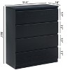 GDFStudio Ornn Modern 31.50'' Dresser with 4 Drawers and Handle-Free Design - 3 of 4