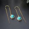 Chain Threader Dangle Earrings for Women Gemstone Sterling Silver Ginger Lyne Collection - 2 of 4