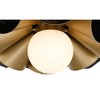 Possini Euro Design Possini Euro Sedna 18"W Black and Warm Gold Ceiling Light - 4 of 4