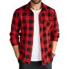 COOFANDY Men's Flannel Plaid Shirts Long Sleeve Button Down Shirts Casual Fall Shirt Jacket - 2 of 4