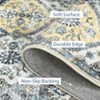 Washable Rug for Living Room  Trellis Rug Non Slip Throw Rugs Vintage Bedroom Rugs Low Pile Non Shedding - 2 of 4