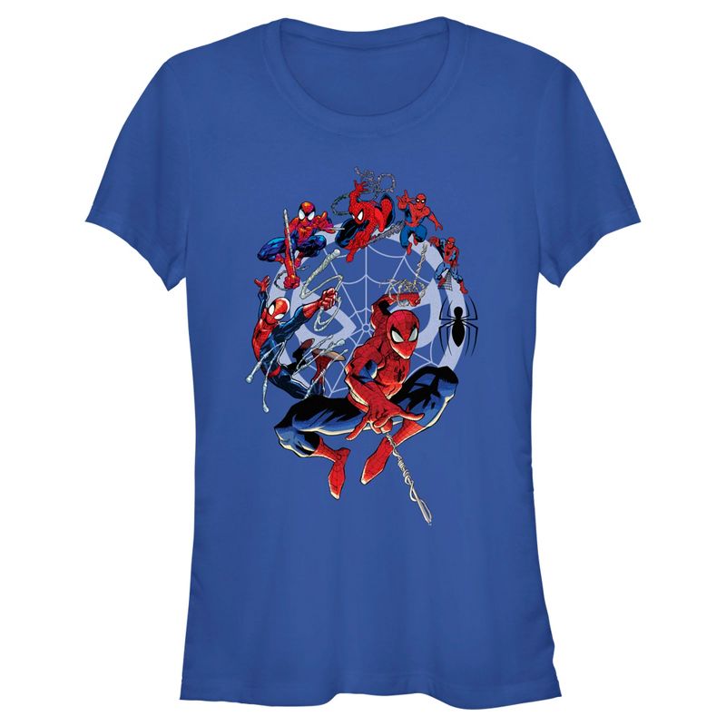 Juniors Womens Spider-Man: Beyond Amazing Evolution T-Shirt, 1 of 5