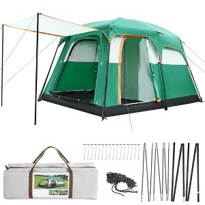 SUGIFT 6-Person Family Camping Tent, Green - 1 of 1