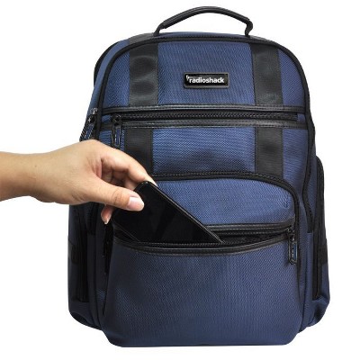 RadioShack 15.6" Laptop Backpack, Blue Durable Design With Padded Compartments for Laptops, Tablets, Accessories, and Everyday Carry,2607109 — фото 5