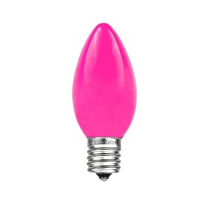 Novelty Lights Ceramic C9 Incandescent Traditional Vintage Christmas Replacement Bulbs 25 Pack - 1 of 4