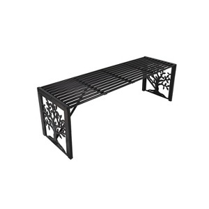 Evergreen Straight Metal Bench Tree of Life - 1 of 1