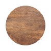 Kate and Laurel Talcott Round Wood Side Table, 12x12x28, Walnut Brown - 3 of 4