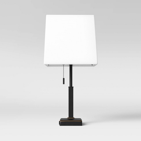 Square Stick With Table Lamps, White Square Table Lamp