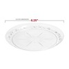 Smarty Had A Party 9" Clear Floral Round Disp. Plastic Dinnerware Value Set - 120 Sets - 3 of 4