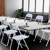 Acekool PU Leather Padded Folding Chairs Set – Non-Slip Feet, 350 lb Capacity, Stackable & Portable Event Seating - 2 of 4