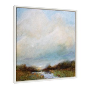 Sylvie Tranquility Framed Canvas by Mary Sparrow - Kate & Laurel All Things Decor - 1 of 4
