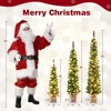 Costway 3ft+ 4ft+ 5ft  Artificial Xmas Tree Set of 3 with 85 + 137 + 193 Branch Tips - 3 of 4