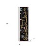HomeRoots 36" Black And Gold Merry Christmas Snowflakes Solid Wood Porch Sign - 3 of 4