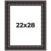 PosterPalooza | 3.5" Wide Ornate Black Picture Frame - UV Acrylic, Foam Board Backing, Hanging Hardware - 2 of 4