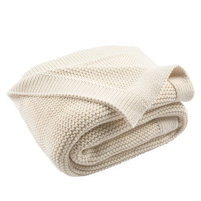 Snug Knit Throw Blanket - THR197 - Natural - 50" x 60" - Safavieh