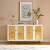 Probe Hues Mordern 4-Door Sideboard with Metal Legs - 4 of 4
