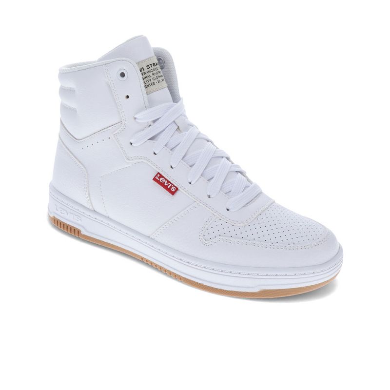 Levi's Kids Drive Hi Synthetic Leather Casual Hightop Sneaker Shoe, 1 of 8