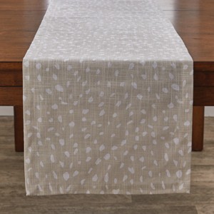 Split P Fawn Axis Neutral Table Runner 15" x 72" - 1 of 3